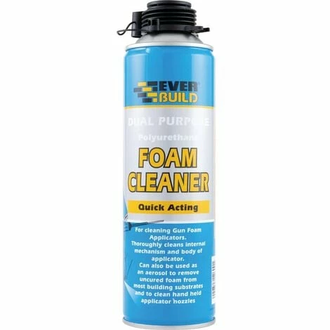 Everbuild Dual Purpose Polyurethane Foam Cleaner 500ML 3 Everbuild Dual Purpose Polyurethane Foam Cleaner 500ML