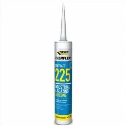 Everbuild 225 Industrial & Glazing Silicon White (C3) 310ml