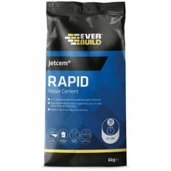 Everbuild 6kg Jetcem Premix Sand Rapid Set Cement JETCEM6 Fast Repair Mortar