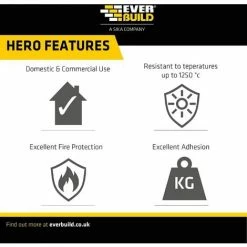 EVERBUILD 2kg KOS Fire Cement Buff High Temp Upto 1250 Degrees 4 EVERBUILD 2kg KOS Fire Cement Buff High Temp Upto 1250 Degrees -EVERBUILD Shop 23437359 3