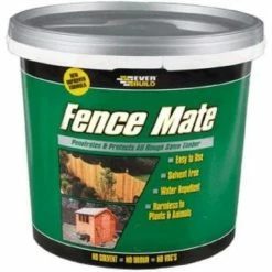 EVERBUILD 5LTR Ebony Black SHED & FENCE MATE Stain Paint