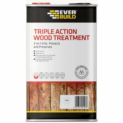 EVERBUILD 5LTriple Action Wood Treatment Dry & Wet Rot Kills Woodworm LJUN05 EVERBUILD 5LTriple Action Wood Treatment Dry & Wet Rot Kills Woodworm LJUN05 -EVERBUILD Shop 24501032 1