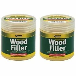 Everbuild Multi Purpose Premium Joiners Grade Wood Filler Mahogany 250ml X2