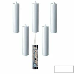 Everbuild Plumbers Gold Sealant Adhesive In White 300ml Size Pack Of 6