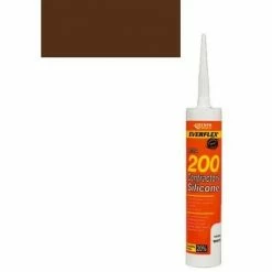 Everbuild Everflex 200 Contractors LMA Silicone Brown 295ml Size Cartridge