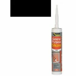 Everbuild General Purpose Silicone Black C3 Size Pack Of 6 -EVERBUILD Shop 28960733 2