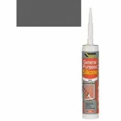 Everbuild General Purpose Silicone Grey C3 Size Pack Of 12 -EVERBUILD Shop 30321414 2