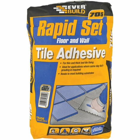 Everbuild RAPID20 705 Rapid Set Tile Mortar 20kg 3 Everbuild RAPID20 705 Rapid Set Tile Mortar 20kg
