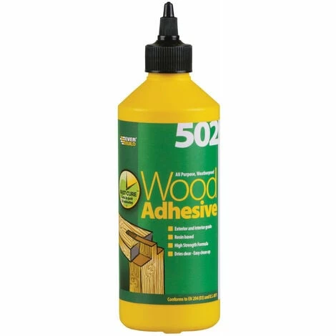 Everbuild WOOD05 All Purpose Weatherproof Wood Adhesive 502 500ml Everbuild WOOD05 All Purpose Weatherproof Wood Adhesive 502 500ml -EVERBUILD Shop 31616483 1