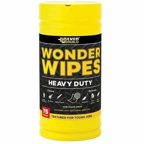 Everbuild EVBWIPEHD75 Heavy-Duty Wonder Wipes (Tub 75) 3 Everbuild EVBWIPEHD75 Heavy-Duty Wonder Wipes (Tub 75)