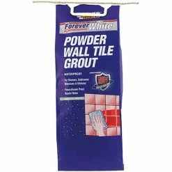 Everbuild EVBFWGROUT3 Forever White Powder Wall Tile Grout 3kg