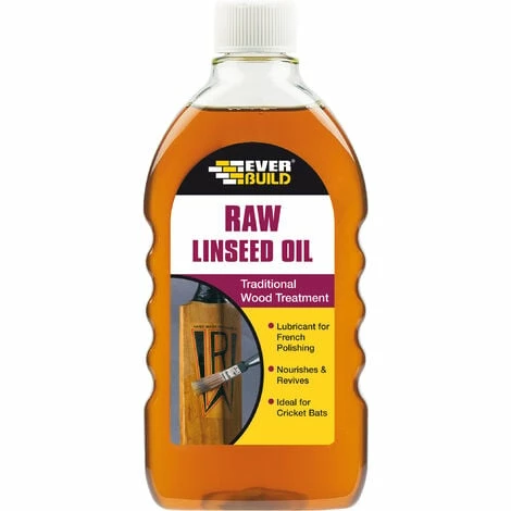 Everbuild Raw Linseed Oil 500ml 3 Everbuild Raw Linseed Oil 500ml