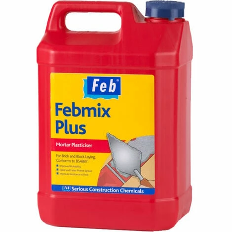 Everbuild Febmix Plus 5 Litre Red Everbuild Febmix Plus 5 Litre Red -EVERBUILD Shop 34730514 1