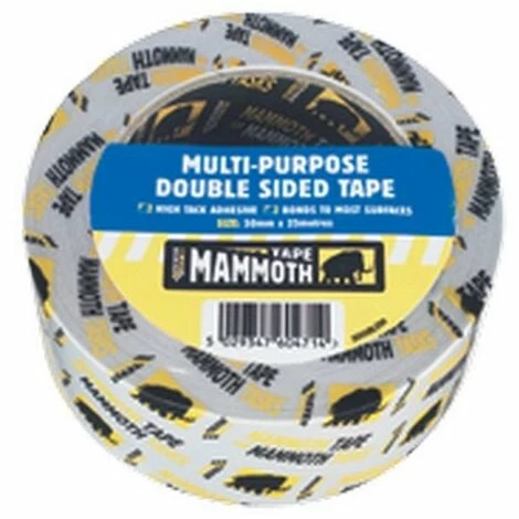 Everbuild Multi-Purpose Double Sided Tape 50mm X 25m 3 Everbuild Multi-Purpose Double Sided Tape 50mm X 25m