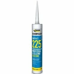 Everbuild 225 Glazing Silicone Brushed Steel C3