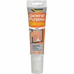 Everbuild General Purpose Silicone White Easi Squeeze 80ml