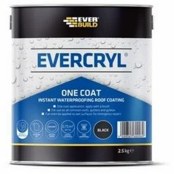 Everbuild Evercryl One Coat Black 2.5kg