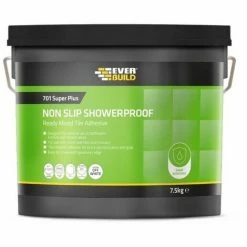 Everbuild 701 Non Slip Showerproof Ready Mixed Tile Adhesive 5L (7.5Kg)