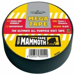 Everbuild Mega All Purpose Tape White 50mm X 50m