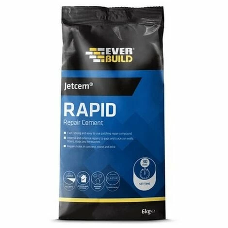 Everbuild Jetcem Rapid Repair Cement Grey 3kg 3 Everbuild Jetcem Rapid Repair Cement Grey 3kg