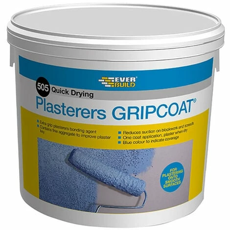 Everbuild EVBGRIPCT10 505 Plasterers GRIPCOAT 10 Litre 3 Everbuild EVBGRIPCT10 505 Plasterers GRIPCOAT 10 Litre