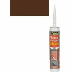 Everbuild General Purpose Silicone Brown C3 Size Pack Of 12 -EVERBUILD Shop 47982918 2