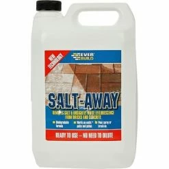 Everbuild 5L Salt Away Treatment Remover Of Salt & Efflorescence From Bricks ETC