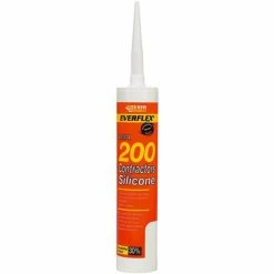 Everbuild EVB200TR Contractors Silicone Sealant Translucent 295ml