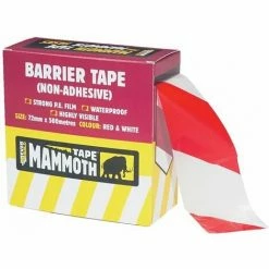 Everbuild - Barrier Tape Red / White 72mm X 500m
