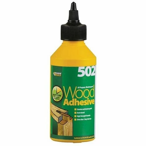 Everbuild - 502 All Purpose Weatherproof Wood Adhesive 250ml 3 Everbuild - 502 All Purpose Weatherproof Wood Adhesive 250ml