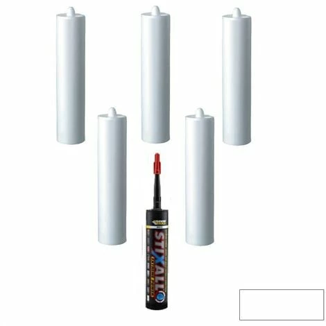Everbuild Stixall Sealant and Adhesive White 300ml Size Pack of 6 Everbuild Stixall Sealant And Adhesive White 300ml Size Pack Of 6 -EVERBUILD Shop 55018324 1