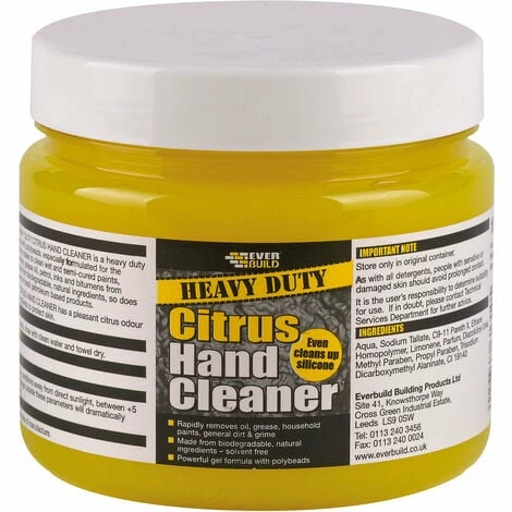 Everbuild Heavy Duty Citrus Hand Cleaner 1 Litre 3 Everbuild Heavy Duty Citrus Hand Cleaner 1 Litre