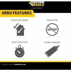 Everbuild Stick2 All Purpose Instant Contact Adhesive - 125ml -EVERBUILD Shop 55312809 4