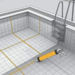 EVERBUILD Sikasil Pool Chlorine Resistant Silicone Sealent Swimming Pools Wet Areas White -EVERBUILD Shop 58811504 2