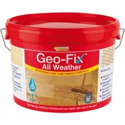 EVERBUILD Geo-Fix All Weather Patio Slab Paving Jointing Compound Slate Grey 14Kg