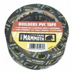 Everbuild Builder's PVC Tape Black 75mm X 33m