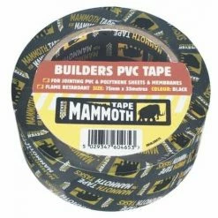 Everbuild Builder's PVC Tape Black 50mm X 33m