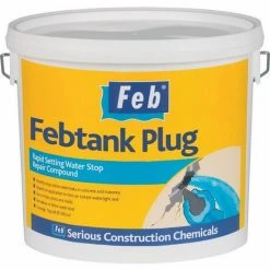 Everbuild FBWATPLUG5 Febtank Plug 5Kg Grey