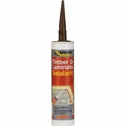EVERBUILD Mahogany Timber & Laminate Adhesive Sealant Flexible Gap Filler