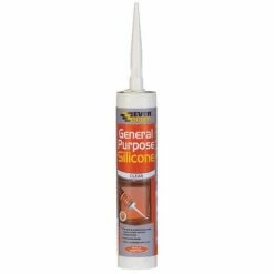 Everbuild EVGPSTR General Purpose Silicone Clear 280ml Pack Of 25 -EVERBUILD Shop 69034582 2