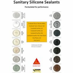 Everbuild 500TR 295ml Translucent Everflex 500 Bath & Sanitary Silicone Sealant 25 Tubes -EVERBUILD Shop 69107520 4