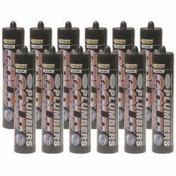Everbuild PLUMBGCL Plumbers Gold Clear 290ml 12 Tubes
