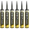 Everbuild EB25 Hybrid Sealant Adhesive Black 300ml (6 Pack)
