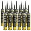Everbuild EB25 Hybrid Sealant Adhesive Black 300ml (12 Pack)