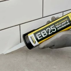 Everbuild EB25 Hybrid Sealant Adhesive Black 300ml (12 Pack) -EVERBUILD Shop 70923642 2